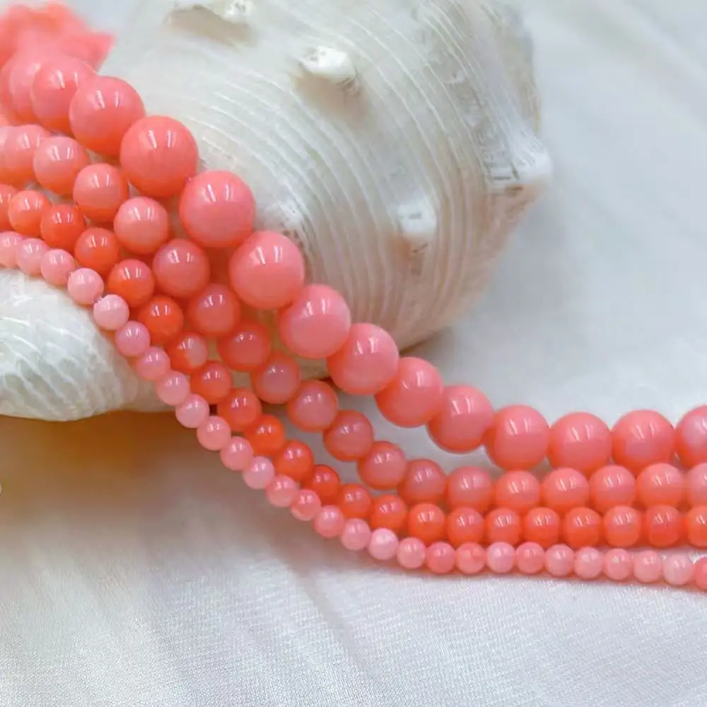 3mm -8mm Pink Round Shape Natural Sea Bamboo Coral Loose DIY Jewelry Making Spacer Beads 15inch 
3mm -8mm Pink Round Shape Natural Sea Bamboo Coral Loose DIY Jewelry Making Spacer Beads 15inch