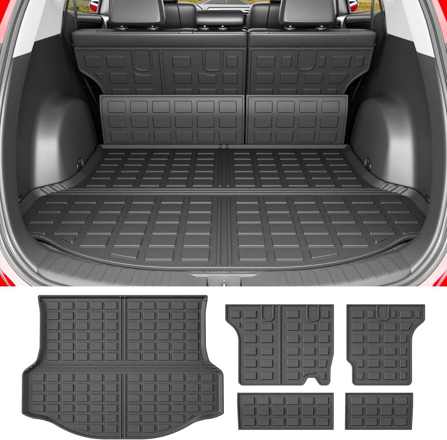 For 2013 - 2018 Toyota RAV4, TPE Cargo Liner with Rear Trunk and Backrest Mat, Perfect Replacement
For 2013 - 2018 Toyota RAV4, TPE Cargo Liner with Rear Trunk and Backrest Mat, Perfect Replacement