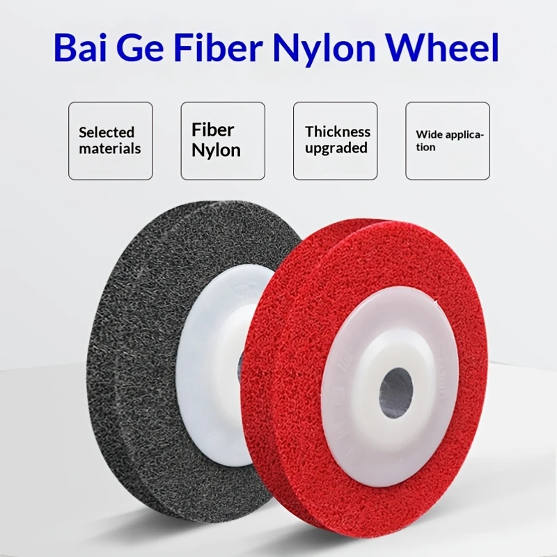 100x16mm Fiber Polishing Wheel Nylon Covered Abrasive Pad Angle Grinder Accessories Grinding Wheel For Metal Deburring Polishing
100x16mm Fiber Polishing Wheel Nylon Covered Abrasive Pad Angle Grinder Accessories Grinding Wheel For Metal Deburring Polishing