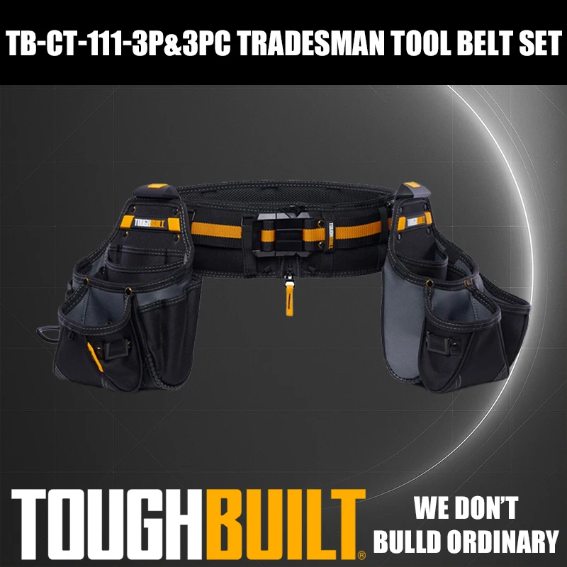 ToughBuilt TB-CT-111-3P 3PC Tradesman Tool Belt Set Tools Packaging Bag Storage Bag
ToughBuilt TB-CT-111-3P 3PC Tradesman Tool Belt Set Tools Packaging Bag Storage Bag