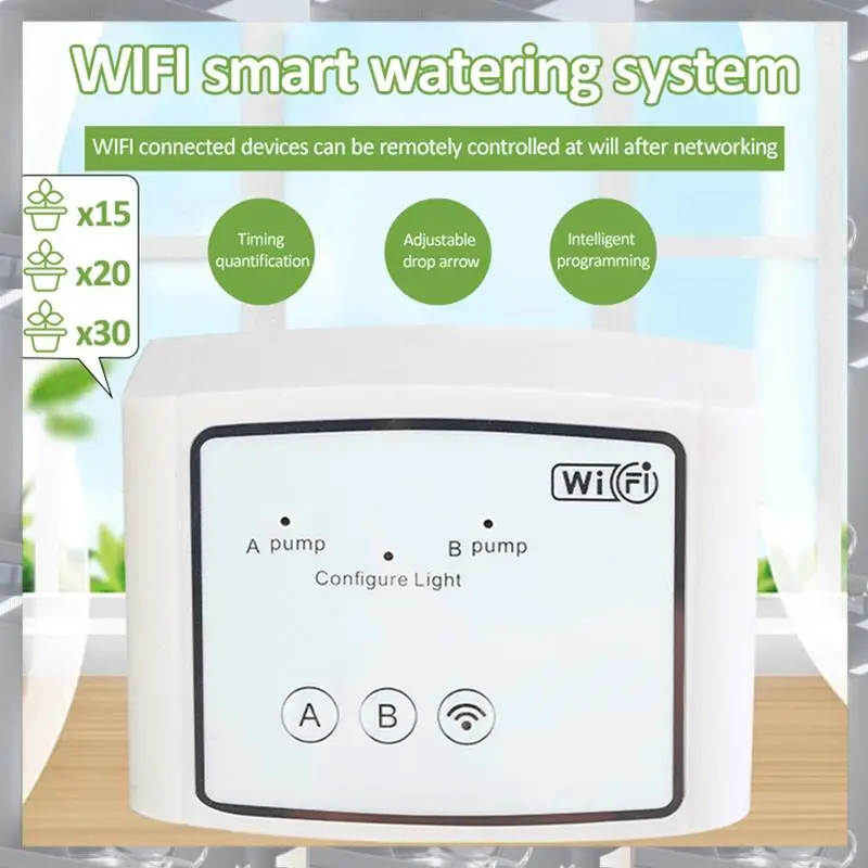 Лидер продаж - интеллектуальное устройство полива WIFI, двойной насос, автоматическая система капельного орошения с таймером, дистанционное управление, интеллектуальный WIFI
Лидер продаж - интеллектуальное устройство полива WIFI, двойной насос, автоматическая система капельного орошения с таймером, дистанционное управление, интеллектуальный WIFI