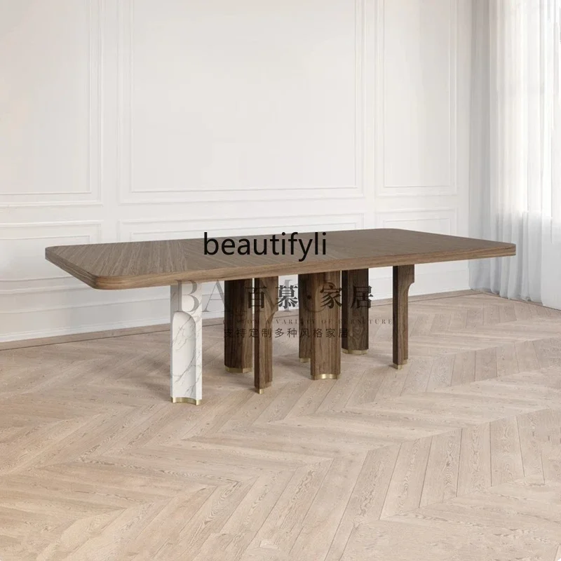 Modern simple round dining table Hotel clubhouse solid wood reception table Sales office Model room Italian negotiation table04
Modern simple round dining table Hotel clubhouse solid wood reception table Sales office Model room Italian negotiation table04