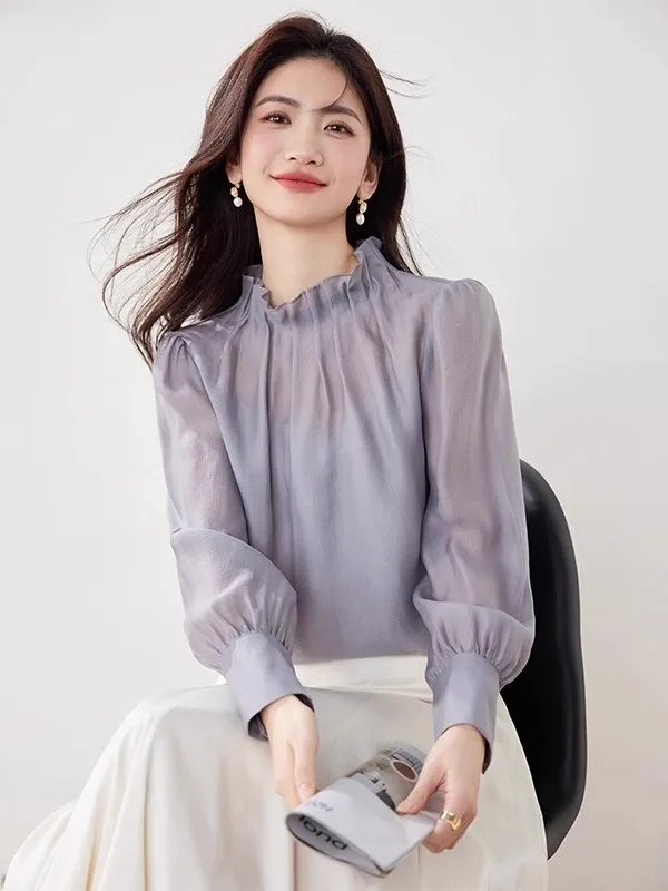 Ele Long Sve Chiffon irt Women's Faionable Loose Top Quali Petite Long irt Spring 2026 Polyester Fiber 00%
Ele Long Sve Chiffon irt Women's Faionable Loose Top Quali Petite Long irt Spring 2026 Polyester Fiber 00%