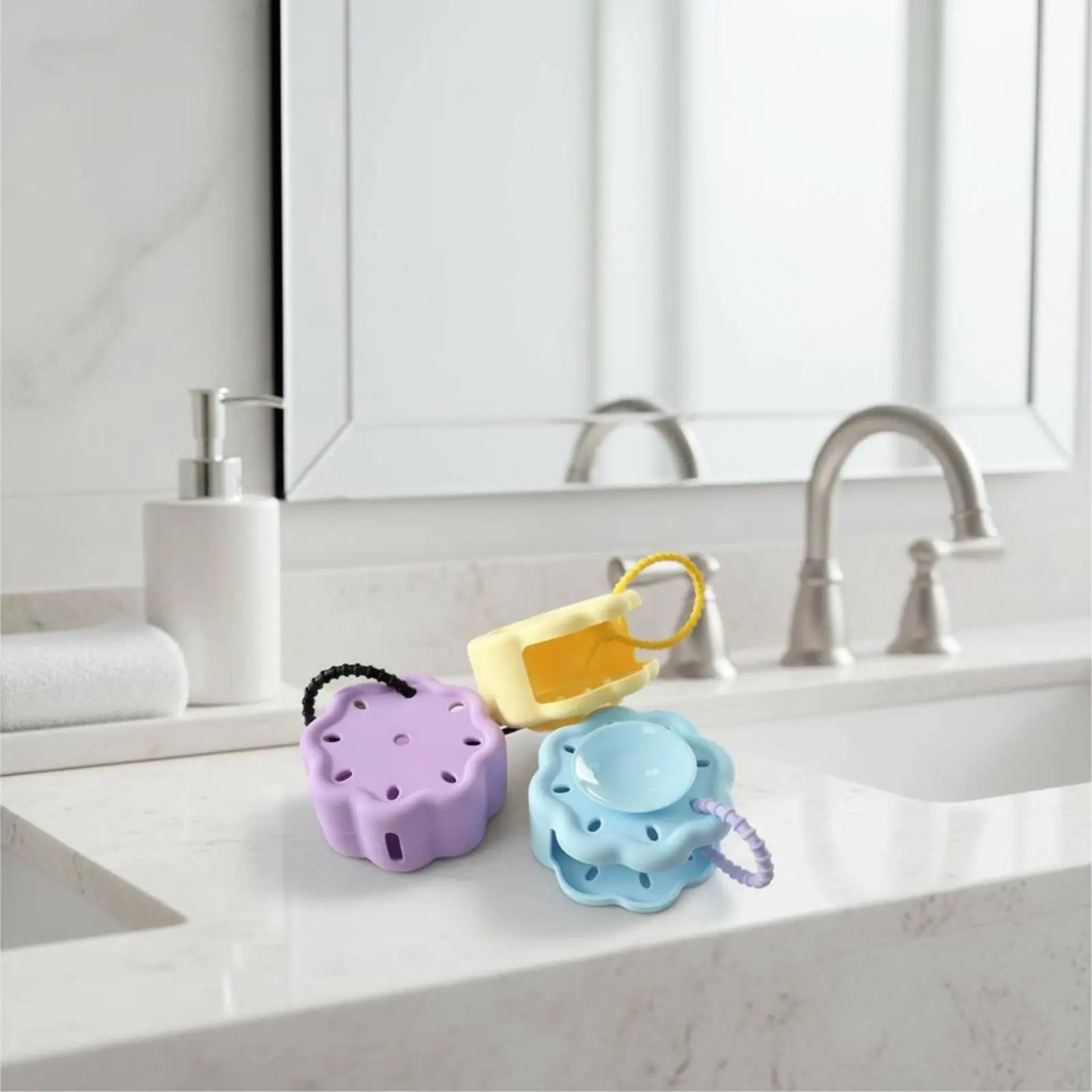 Shower Steamer Holder Easy to Hang Shower Steamer Hanger Bath Fizz Holder Drainage Holes Scent-Release Container
Shower Steamer Holder Easy to Hang Shower Steamer Hanger Bath Fizz Holder Drainage Holes Scent-Release Container