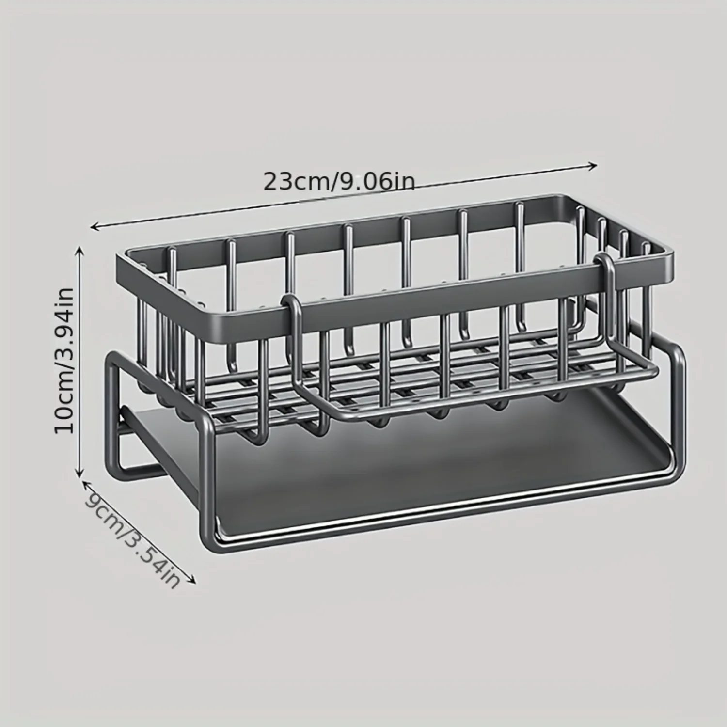 1pc Stainless Steel Sink Sponge and Dishcloth Organizer with Drain Rack and Brush Holder - Kitchen Countertop Solution for Soap
1pc Stainless Steel Sink Sponge and Dishcloth Organizer with Drain Rack and Brush Holder - Kitchen Countertop Solution for Soap
