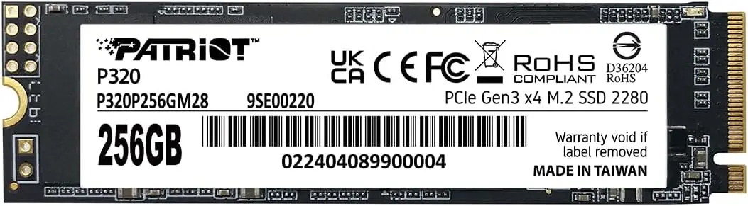 256GB M.2 NVMe PCIe Gen3 SSD - Fast 2200MB/s Read, 1200MB/s Write for Windows
256GB M.2 NVMe PCIe Gen3 SSD - Fast 2200MB/s Read, 1200MB/s Write for Windows