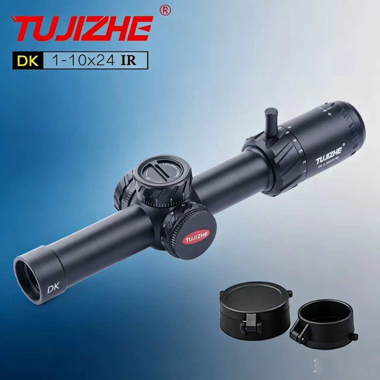 DK1-10x24IR sight, true 10x zoom sight, 1-10x optical telescope, 24mm caliber cross sight HD shockproof IR red and green light s
DK1-10x24IR sight, true 10x zoom sight, 1-10x optical telescope, 24mm caliber cross sight HD shockproof IR red and green light s