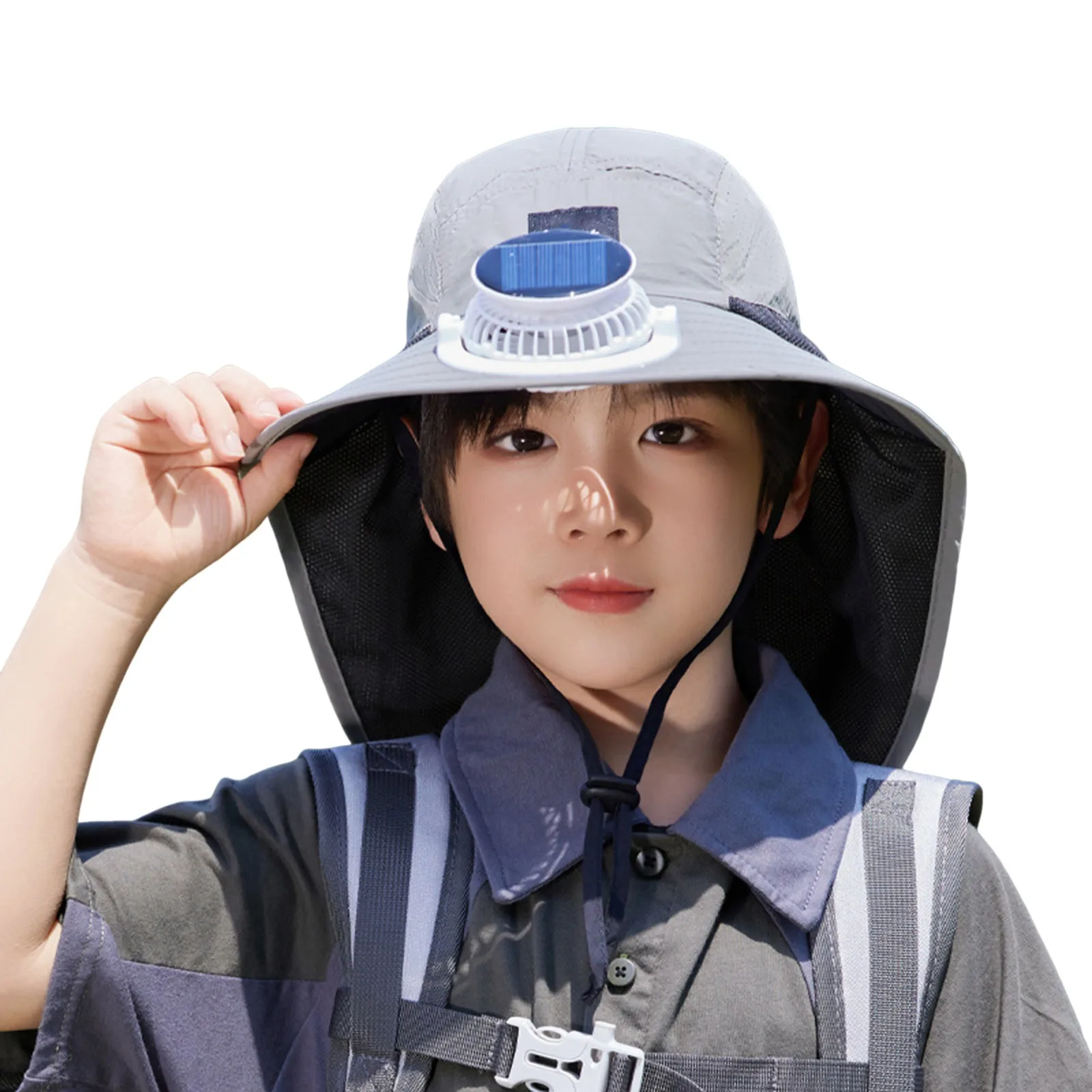 Kids Solar Fan Sun Hat Anti UV Wide Brim Sunshade Cap for Children Summer Fishing Camping Gardening Outdoor Playing Daily
Kids Solar Fan Sun Hat Anti UV Wide Brim Sunshade Cap for Children Summer Fishing Camping Gardening Outdoor Playing Daily