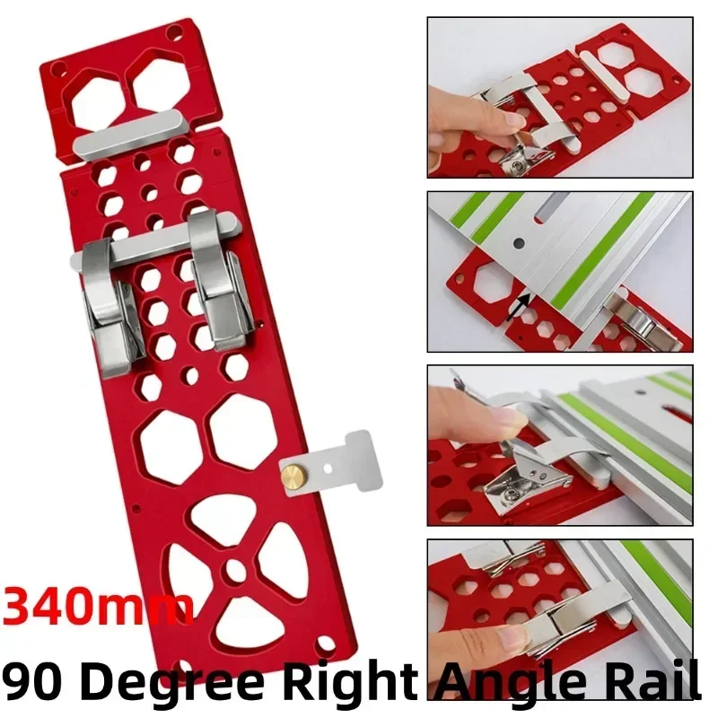 340mmm Woodworking Track Saw Square Right Angle Circular Saw Guide Rail Stop For Electric Circular Saw / Engraving Machines
340mmm Woodworking Track Saw Square Right Angle Circular Saw Guide Rail Stop For Electric Circular Saw / Engraving Machines