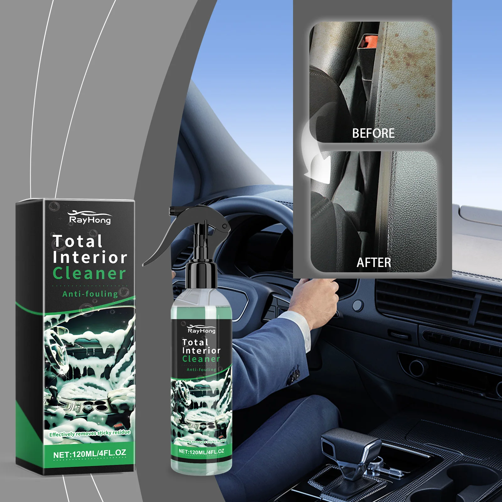 120 мл очиститель салона автомобиля, средство для удаления пыли, жидкость для сидений, кожаная пена для чистки крыши, спрей для ухода за автомобилем, спрей для мытья
120 мл очиститель салона автомобиля, средство для удаления пыли, жидкость для сидений, кожаная пена для чистки крыши, спрей для ухода за автомобилем, спрей для мытья