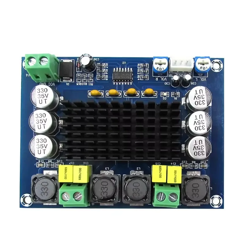 XH-M543 high power digital power amplifier board TPA3116D2 audio amplifier module Dual channel 2*120W
XH-M543 high power digital power amplifier board TPA3116D2 audio amplifier module Dual channel 2*120W