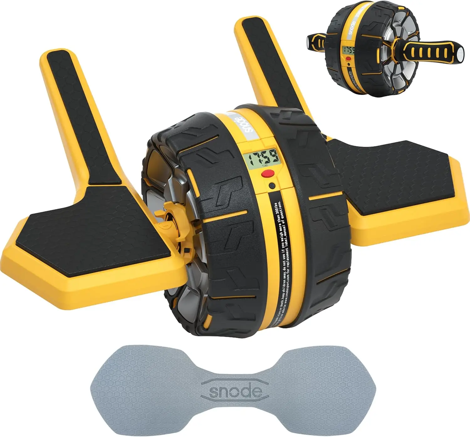 3-Level Ab Roller Wheel with Elbow Support, Dual Mode Core Workout, Automatic Rebound, Steel Spring
3-Level Ab Roller Wheel with Elbow Support, Dual Mode Core Workout, Automatic Rebound, Steel Spring