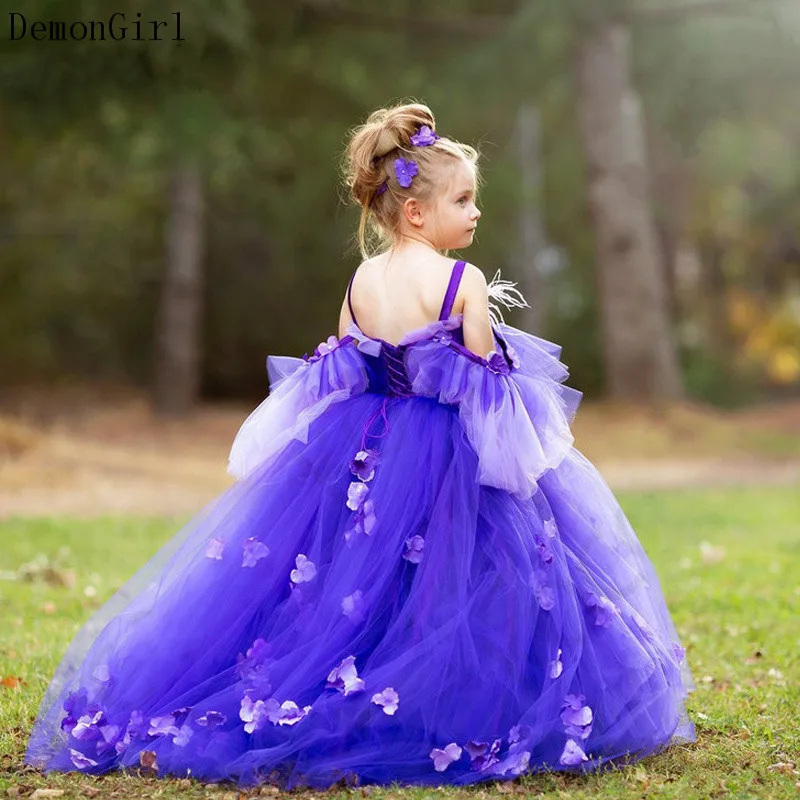 Purple Flower Girl Dresses Floral Applique Ball Gown Birthday Pageant Gown Baby Robe De Demoiselle First Communion
Purple Flower Girl Dresses Floral Applique Ball Gown Birthday Pageant Gown Baby Robe De Demoiselle First Communion