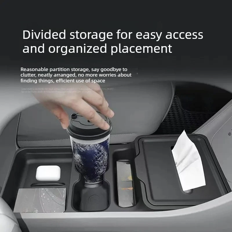 For Geely Xingyuan EX2 2025-2026 Under Central Console Storage Box with Water Cup Holder & Tissue Box Interior Tidy Accessories
For Geely Xingyuan EX2 2025-2026 Under Central Console Storage Box with Water Cup Holder & Tissue Box Interior Tidy Accessories