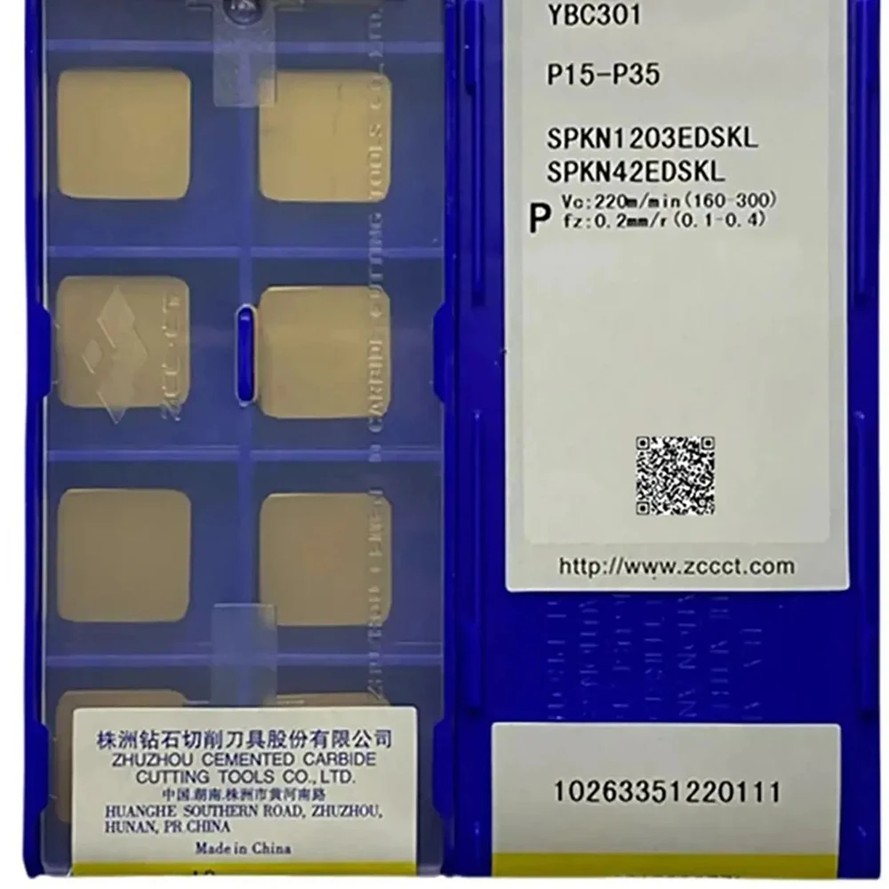 ZCC SPKN1203EDSKL YBC301 YC30S Indexable milling Face milling for machining steel SPKN 1203 EDSKL 10PCS/BOX
ZCC SPKN1203EDSKL YBC301 YC30S Indexable milling Face milling for machining steel SPKN 1203 EDSKL 10PCS/BOX