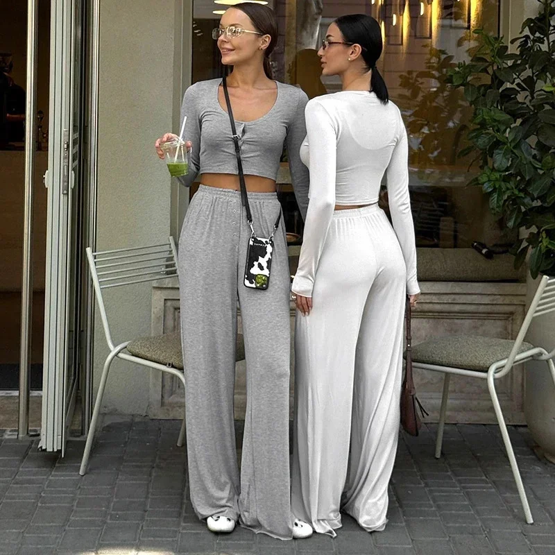 Cropped Cardigan High Waist Stretch Flare Pants Set Autumn Casual Wide Neck Outfit For Women Cozy Chic Brunch Date Night
Cropped Cardigan High Waist Stretch Flare Pants Set Autumn Casual Wide Neck Outfit For Women Cozy Chic Brunch Date Night