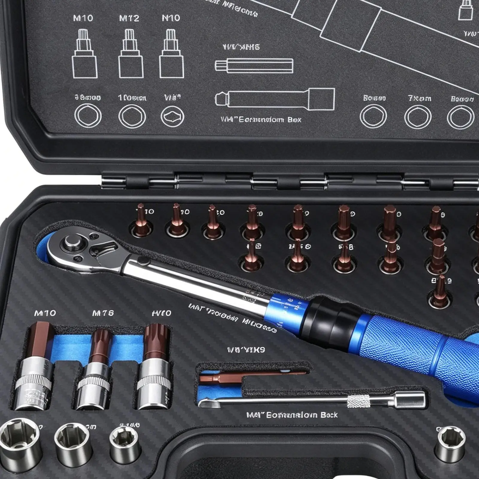 Bike Torque Wrench 1/4 Drive Bike Tools Bicycle Torque Wrench With Bit Sockets For Tightening Handlebar Stem Seatpost Prevent
Bike Torque Wrench 1/4 Drive Bike Tools Bicycle Torque Wrench With Bit Sockets For Tightening Handlebar Stem Seatpost Prevent
