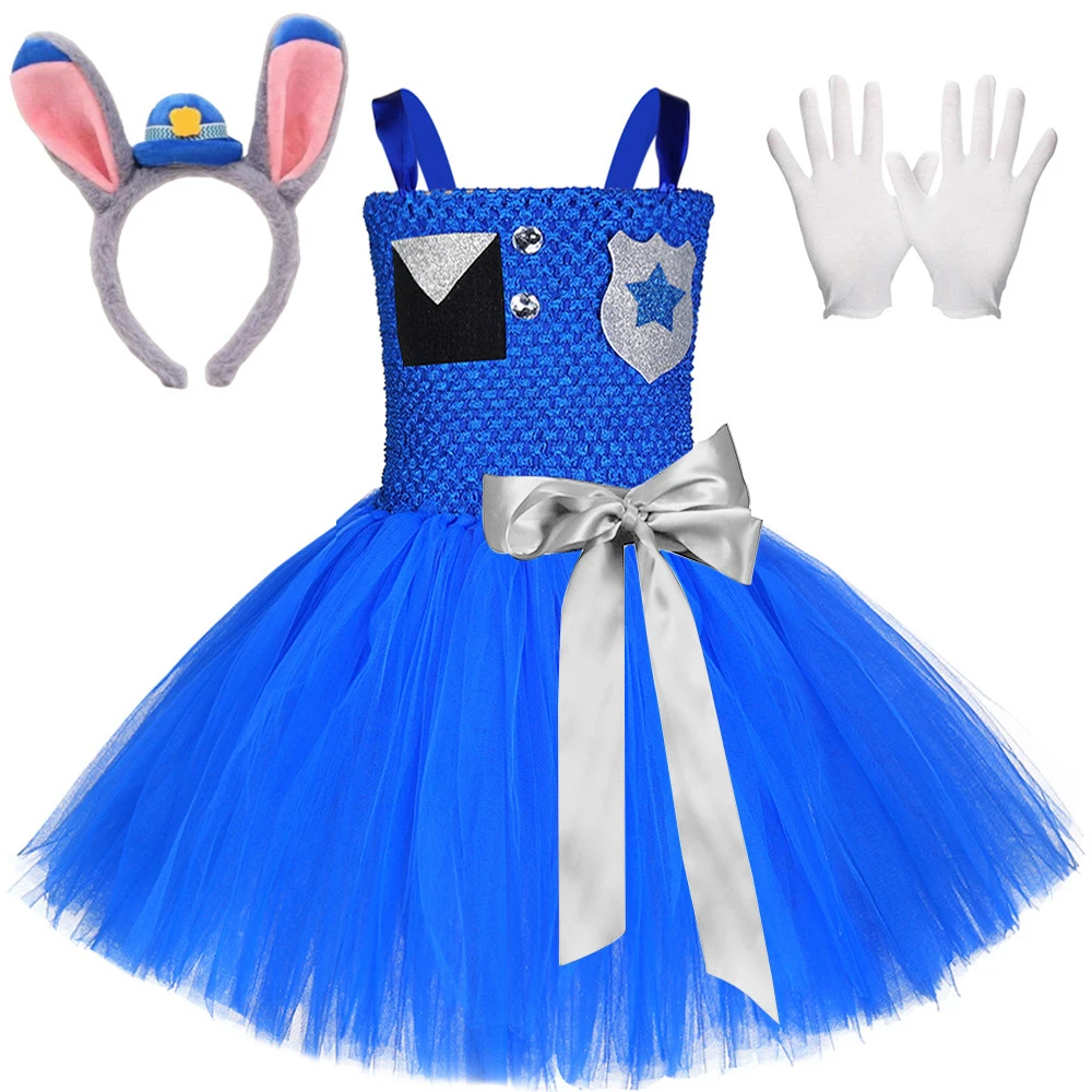 Officer Bunny Judy Costumes for Baby Girls Rabbit Policewoman Fancy Tutu Dress for Kids Carnival Outfit with Ears Hairbow Gloves
Officer Bunny Judy Costumes for Baby Girls Rabbit Policewoman Fancy Tutu Dress for Kids Carnival Outfit with Ears Hairbow Gloves