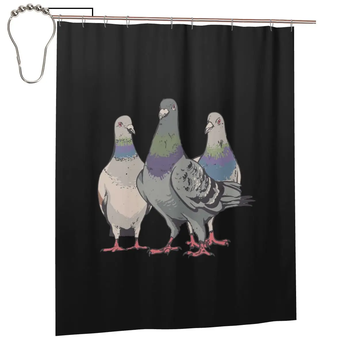 Занавеска для ванной с изображением голубей, для любителей разведения голубей, полиэстеровая, водонепроницаемая, с крючками
Занавеска для ванной с изображением голубей, для любителей разведения голубей, полиэстеровая, водонепроницаемая, с крючками