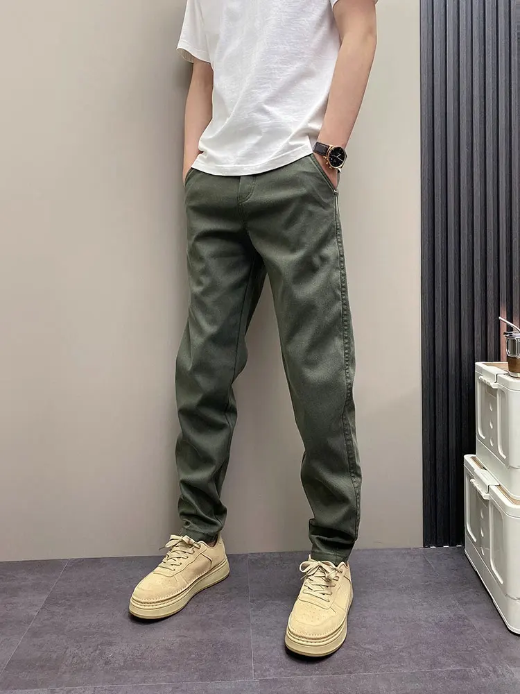 Men's Slim Fit Casual Pants Original Korean Sle Spring Autumn Faionable Straight Leg Trousers Comfortable Wear Polyester ...
Men's Slim Fit Casual Pants Original Korean Sle Spring Autumn Faionable Straight Leg Trousers Comfortable Wear Polyester ...