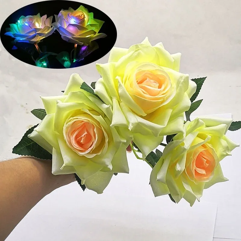 20Pcs LED Light Up Silk Rose Bouquet Flashing Artificial Flowers for Wedding Christmas Party Decor Gifts
20Pcs LED Light Up Silk Rose Bouquet Flashing Artificial Flowers for Wedding Christmas Party Decor Gifts