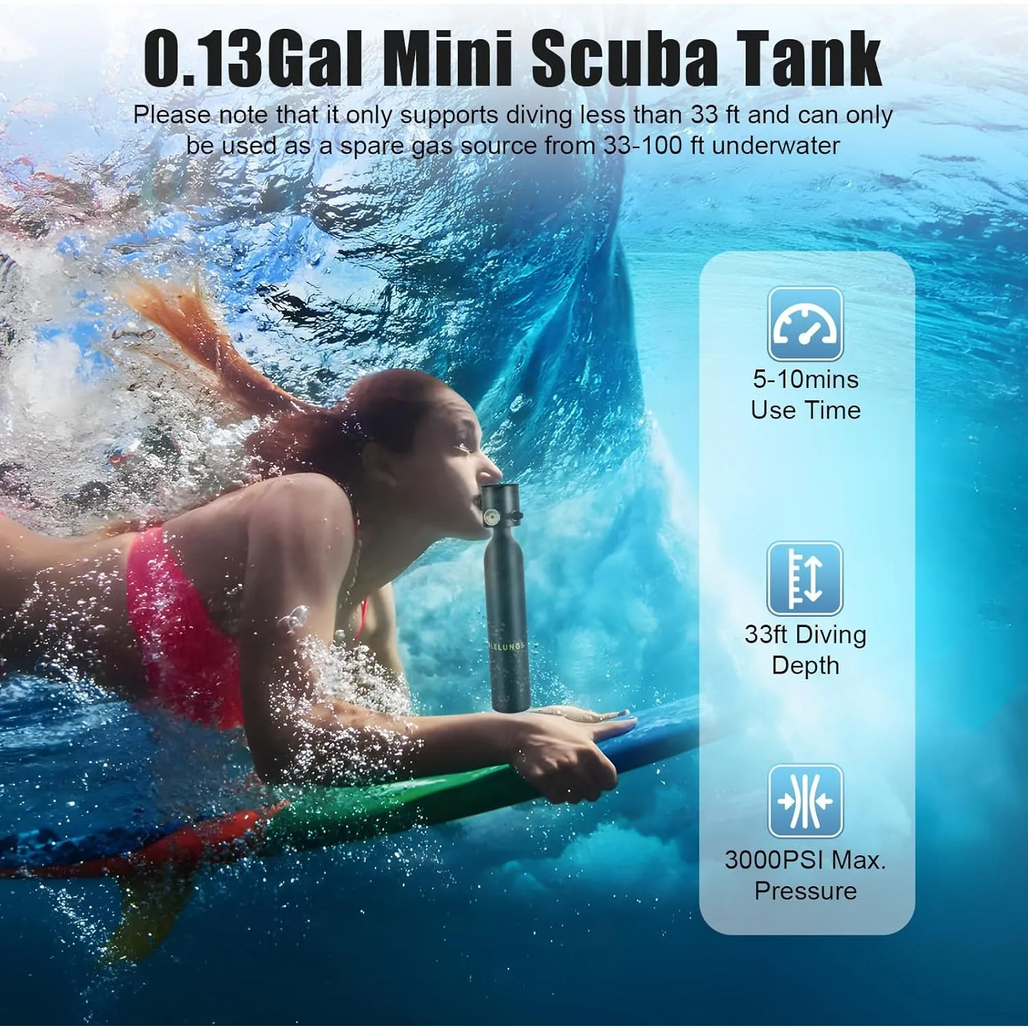 0.5L Diving Bottle 3000 Psi Mini Diving Oxygen Bottle Oxygen Tank Diving Set Holiday Diving River and Sea Rescue Diving Training
0.5L Diving Bottle 3000 Psi Mini Diving Oxygen Bottle Oxygen Tank Diving Set Holiday Diving River and Sea Rescue Diving Training