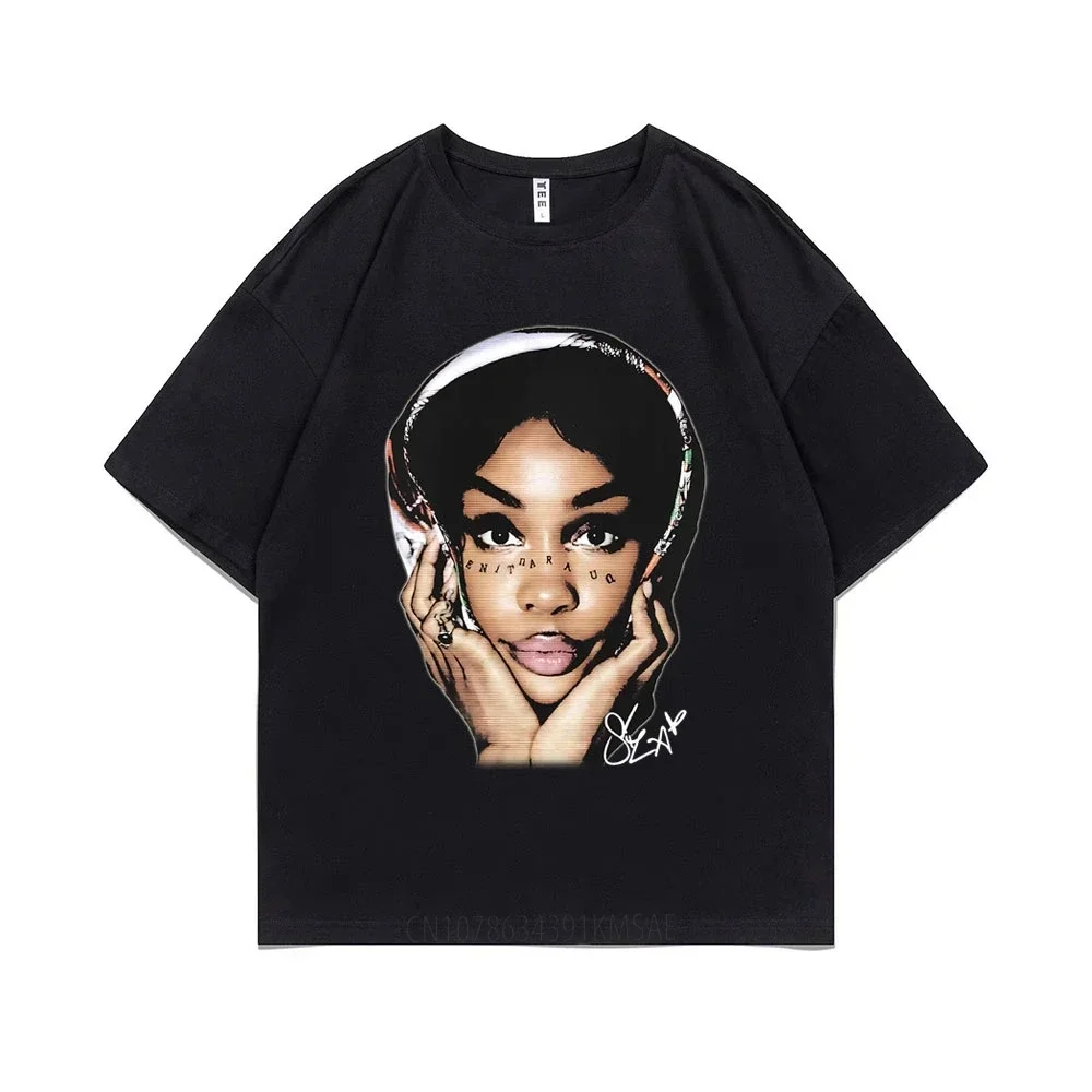 Rapper SZA Hip Hop Oversized T-shirt Men Women Fashion Vintage Streetwear Summer Unisex Casual Loose Crewneck Cotton T Shirts
Rapper SZA Hip Hop Oversized T-shirt Men Women Fashion Vintage Streetwear Summer Unisex Casual Loose Crewneck Cotton T Shirts