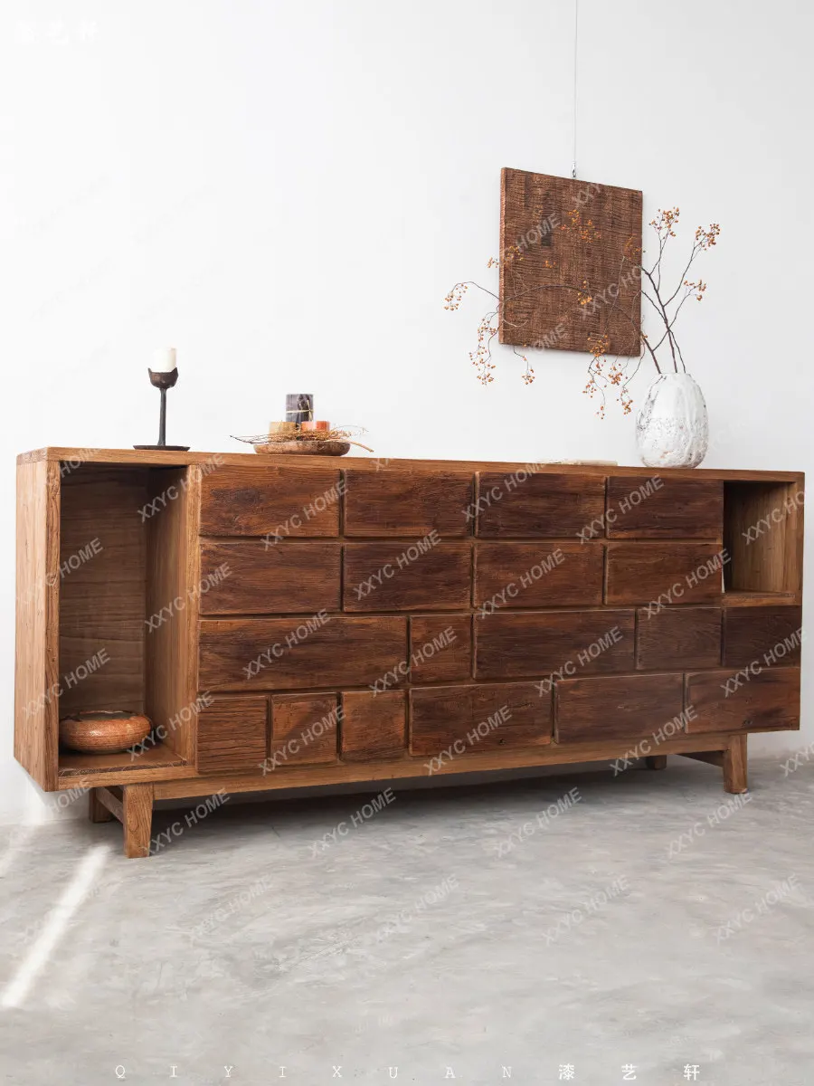 Medieval solid wood dining side cabinet large storage tea cabinet household storage
Medieval solid wood dining side cabinet large storage tea cabinet household storage