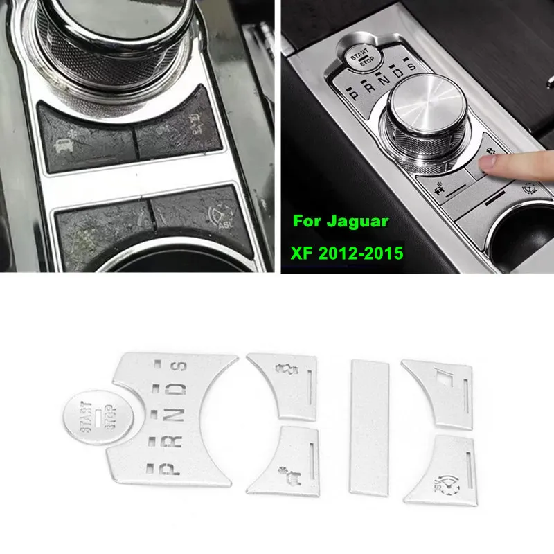 Металлическая центральная консоль автомобиля, панель переключения передач, сменная накладка, наклейка для Jaguar XF 2012 2013 2014 2015, аксессуары для интерьера 
Металлическая центральная консоль автомобиля, панель переключения передач, сменная накладка, наклейка для Jaguar XF 2012 2013 2014 2015, аксессуары для интерьера
