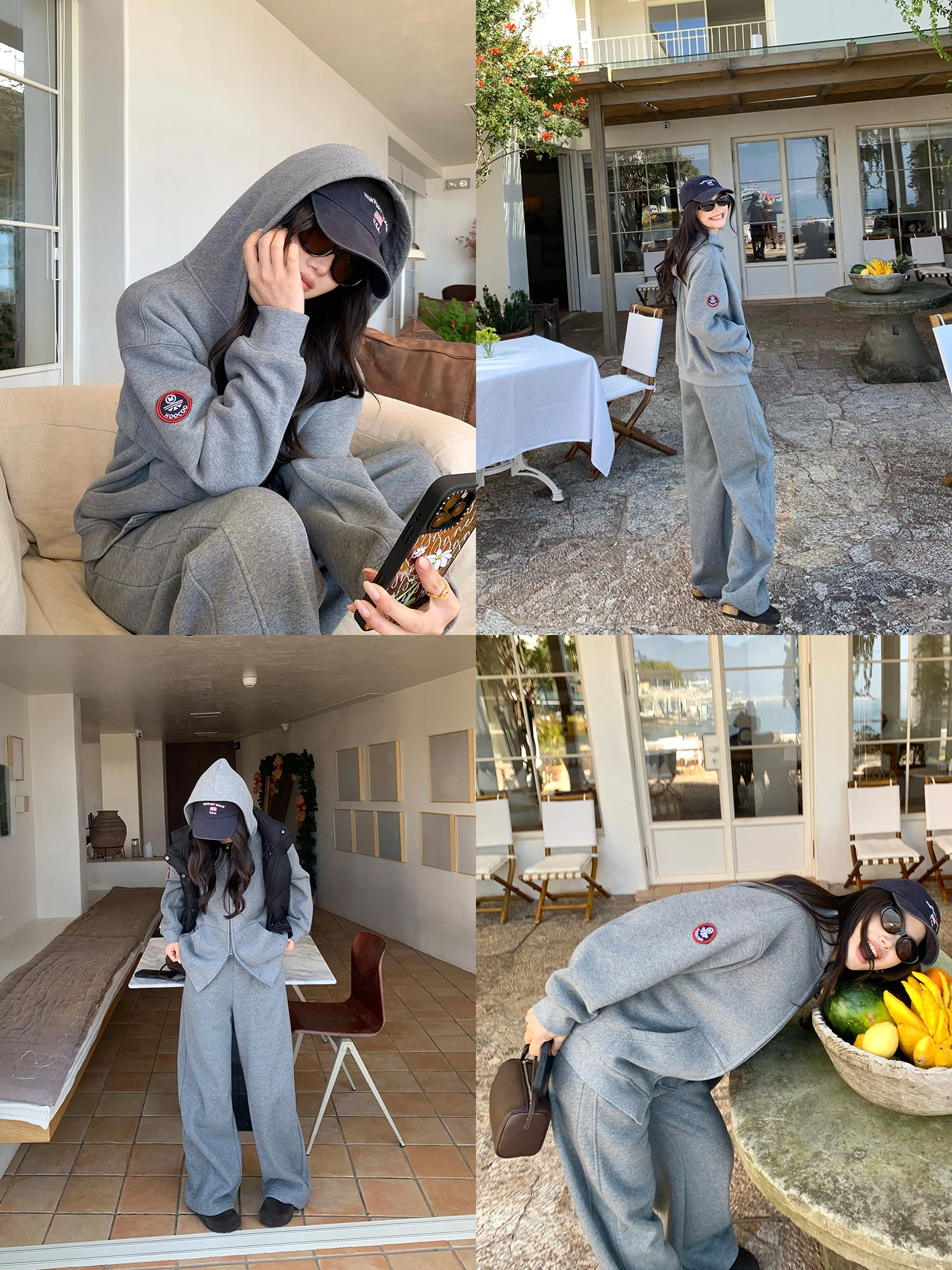 Женский спортивный костюм Pusumede: толстовка на молнии с капюшоном на флисовой подкладке и вязаные брюки для повседневного отдыха, комплект из двух предметов
Женский спортивный костюм Pusumede: толстовка на молнии с капюшоном на флисовой подкладке и вязаные брюки для повседневного отдыха, комплект из двух предметов