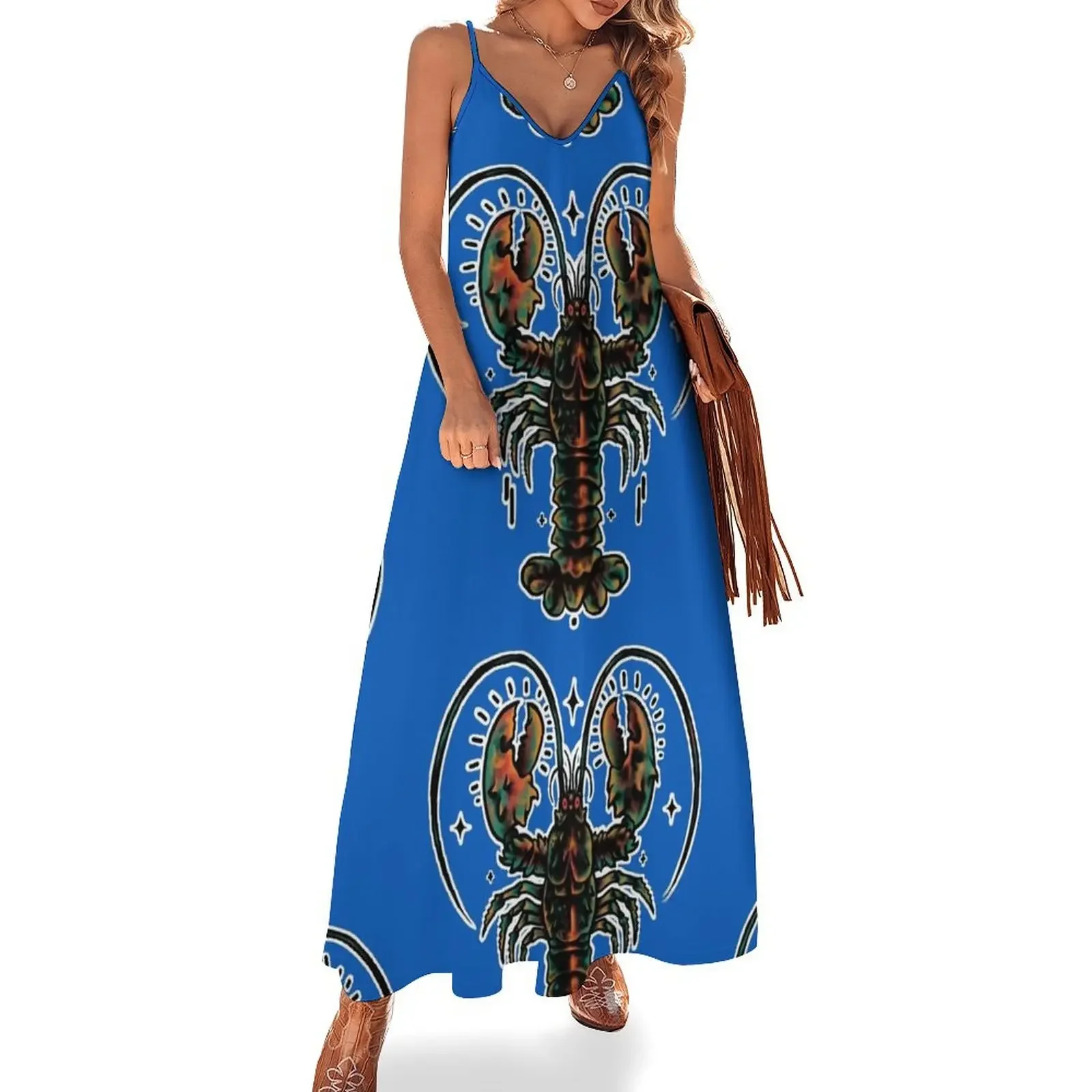 Guard Lobster Sleeveless Dress dress Casual dresses Women's summer skirt women's dresses luxury Dress
Guard Lobster Sleeveless Dress dress Casual dresses Women's summer skirt women's dresses luxury Dress