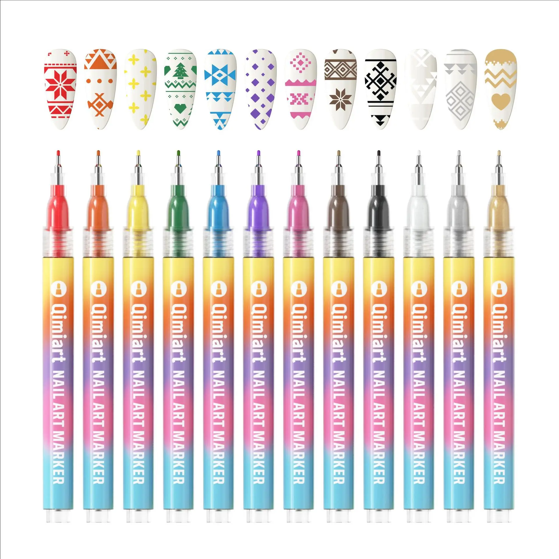 LANGUO 12Pcs/Set Waterproof Colourful 3D Nail Art Graffiti Marker Pen DIY Nails Drawing Liner Gel Pens Painting Manicure 0.5mm
LANGUO 12Pcs/Set Waterproof Colourful 3D Nail Art Graffiti Marker Pen DIY Nails Drawing Liner Gel Pens Painting Manicure 0.5mm