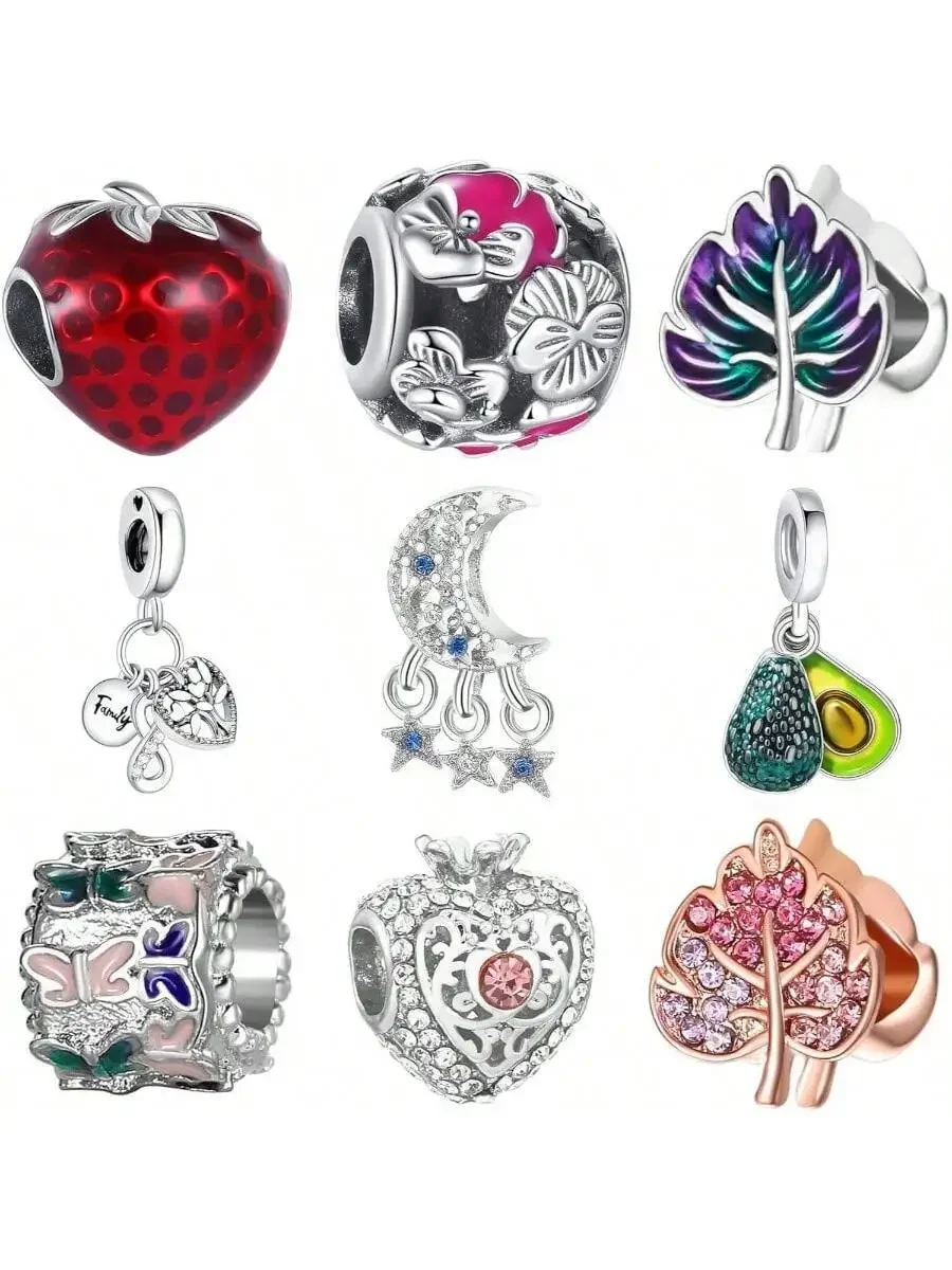 9PCS European Style Charms Beads For Bracelet Necklace Jewelry Accessories
9PCS European Style Charms Beads For Bracelet Necklace Jewelry Accessories