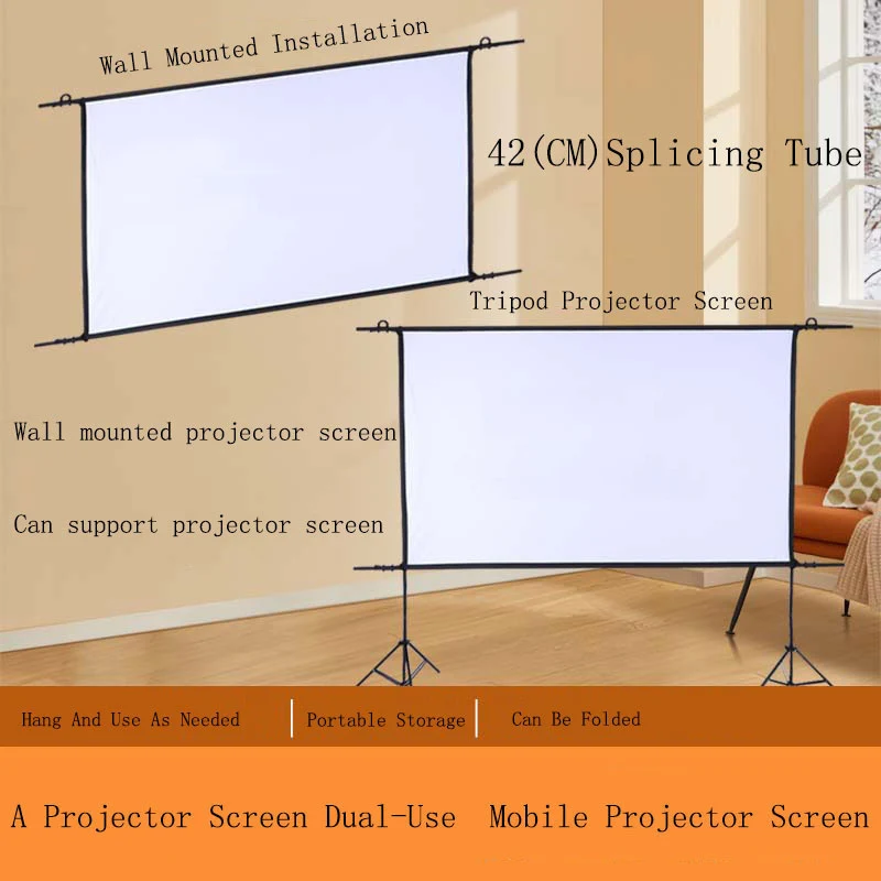 Polyester double stand portable foldable storage splicing wall hang Projector screen 100inch 150inch outdoor projection curtain
Polyester double stand portable foldable storage splicing wall hang Projector screen 100inch 150inch outdoor projection curtain