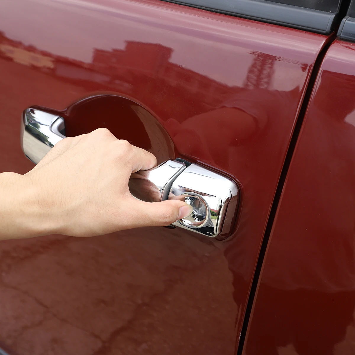For 2007-2021 Toyota FJ Cruiser ABS car exterior door handle decoration cover sticker car exterior decoration accessories
For 2007-2021 Toyota FJ Cruiser ABS car exterior door handle decoration cover sticker car exterior decoration accessories