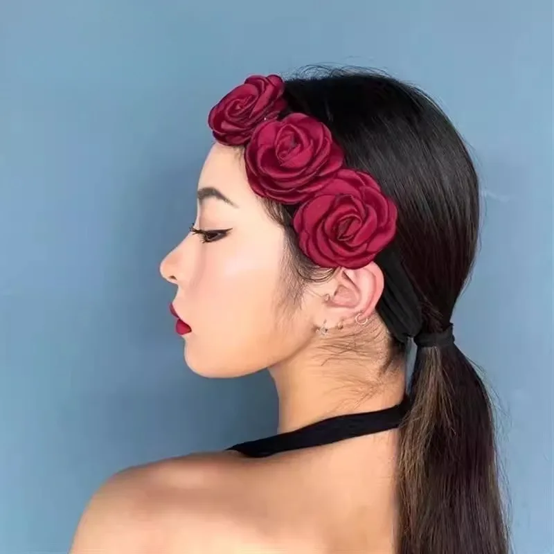 Аксессуары для волос для латинских танцев по индивидуальному заказу, ремешок для волос с цветком розы, разноцветный женский головной убор для выступлений, художественного экзамена
Аксессуары для волос для латинских танцев по индивидуальному заказу, ремешок для волос с цветком розы, разноцветный женский головной убор для выступлений, художественного экзамена