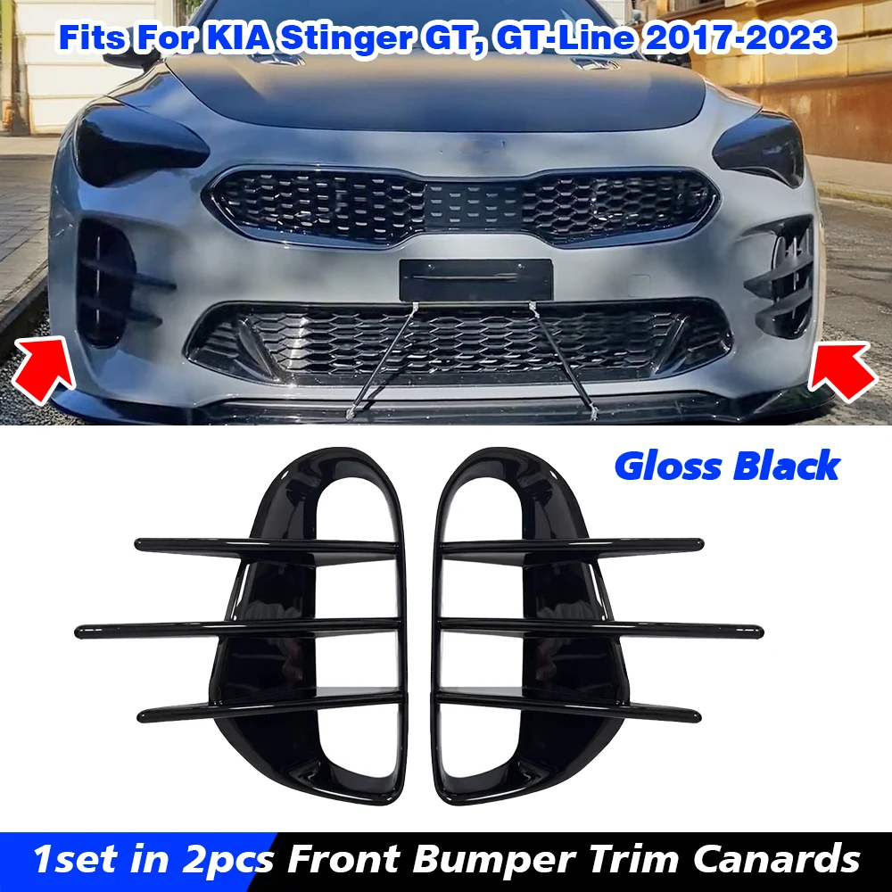 For KIA Stinger GT, GT-Line 2017-2023 Car Sticker Front Bumper Side Vent Spoiler Canard Covers Carbon Fiber Look Gloss Black
For KIA Stinger GT, GT-Line 2017-2023 Car Sticker Front Bumper Side Vent Spoiler Canard Covers Carbon Fiber Look Gloss Black