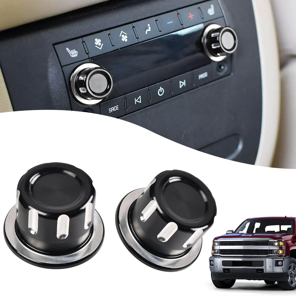 Radio Air Conditioner Climate Control Knob Button Aluminum Alloy For Escalade Enclave Tahoe Chevrolet GMC 22912547 2291-2547
Radio Air Conditioner Climate Control Knob Button Aluminum Alloy For Escalade Enclave Tahoe Chevrolet GMC 22912547 2291-2547