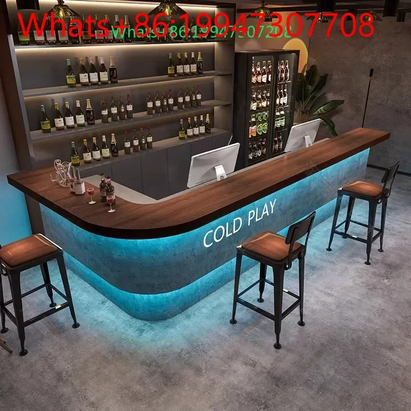 Modern industrial style, retro and old bar counter, catering shop, cafe, pub, cashier reception counter
Modern industrial style, retro and old bar counter, catering shop, cafe, pub, cashier reception counter