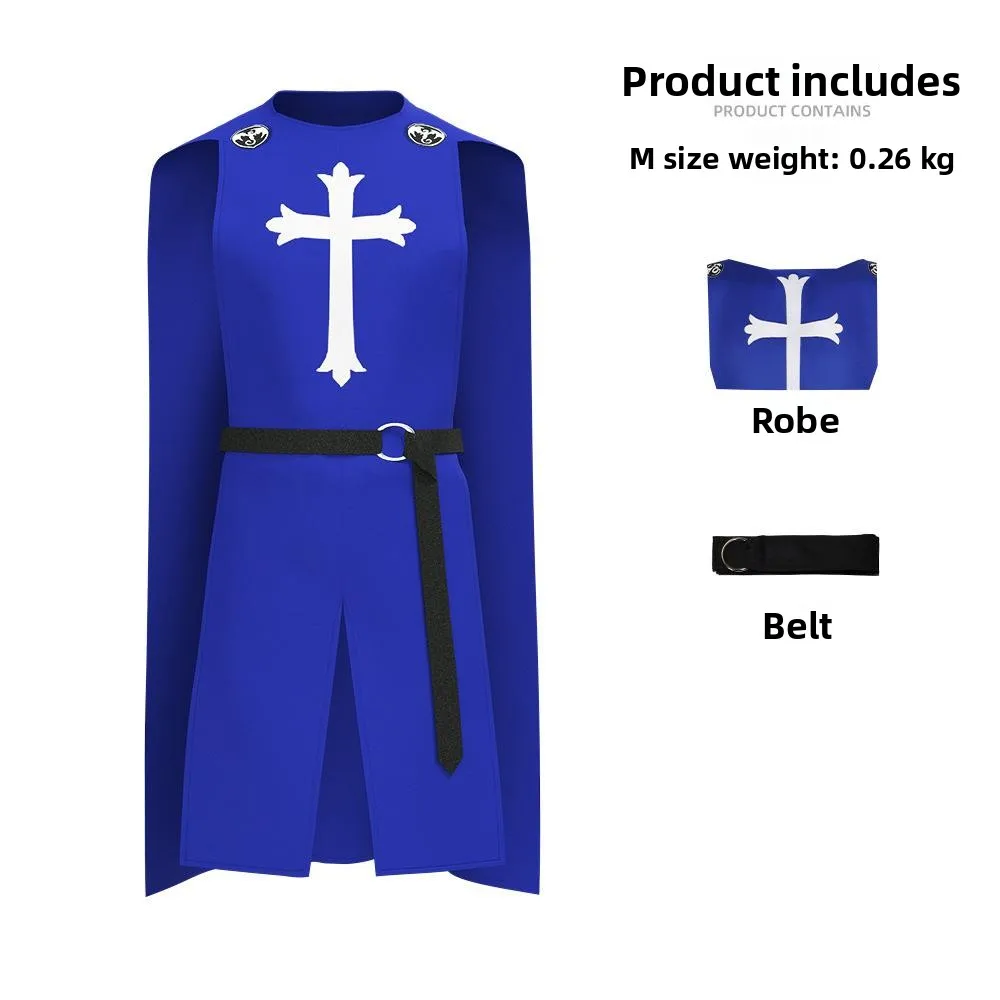 Gaimei Medieval Knight Cosplay Costume Men's Halloween Holy Knights Cross Knight Outfit Stage Performance Traditional Hanfu
Gaimei Medieval Knight Cosplay Costume Men's Halloween Holy Knights Cross Knight Outfit Stage Performance Traditional Hanfu