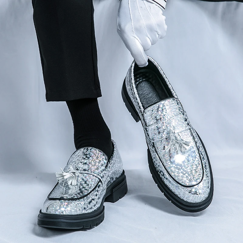 Spring Autumn Hot Selling Thick Soled Loafers Luxury White Men's Business Dress Shoes Lightweight Men's Shiny Leather Shoes
Spring Autumn Hot Selling Thick Soled Loafers Luxury White Men's Business Dress Shoes Lightweight Men's Shiny Leather Shoes