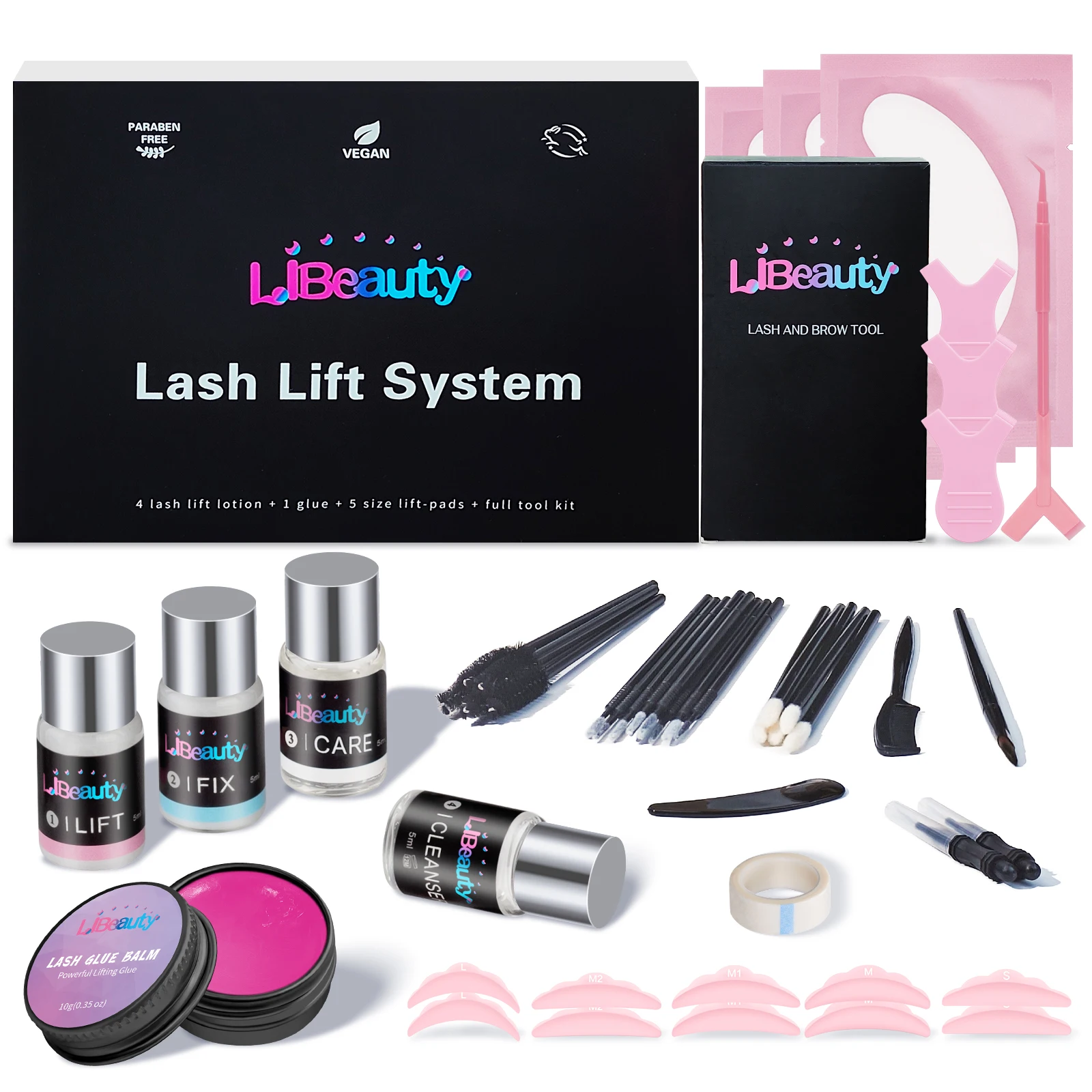 Libeauty Lash Lift Kit For Eyelash Curling and Brow Lamination Complete Tools DIY Set Easy With New Glue Balm Lash Perm Lifting
Libeauty Lash Lift Kit For Eyelash Curling and Brow Lamination Complete Tools DIY Set Easy With New Glue Balm Lash Perm Lifting