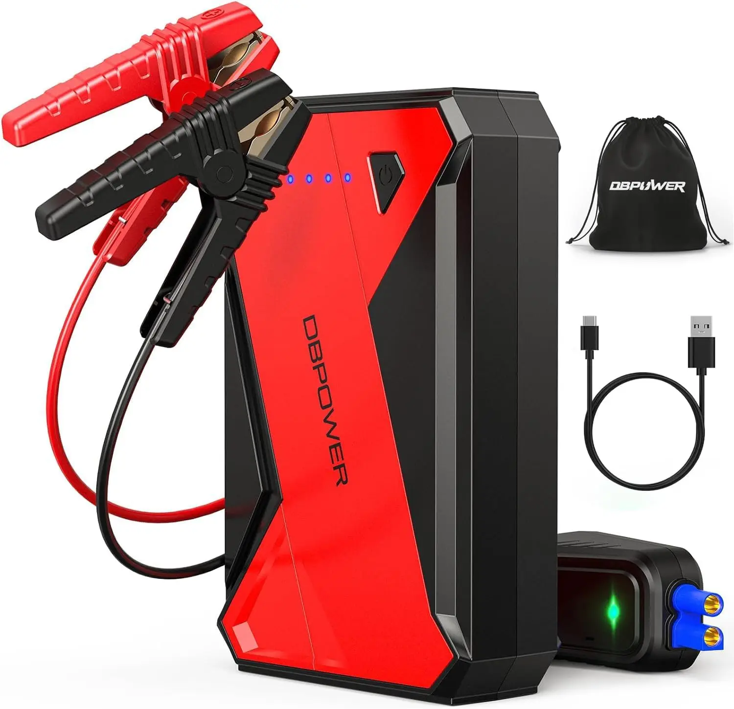 1000A Portable Car Jump Starter (UP to 7.0L Gas, 5.5L Diesel Engine), 12V Lithium-Ion Auto Battery Booster
1000A Portable Car Jump Starter (UP to 7.0L Gas, 5.5L Diesel Engine), 12V Lithium-Ion Auto Battery Booster