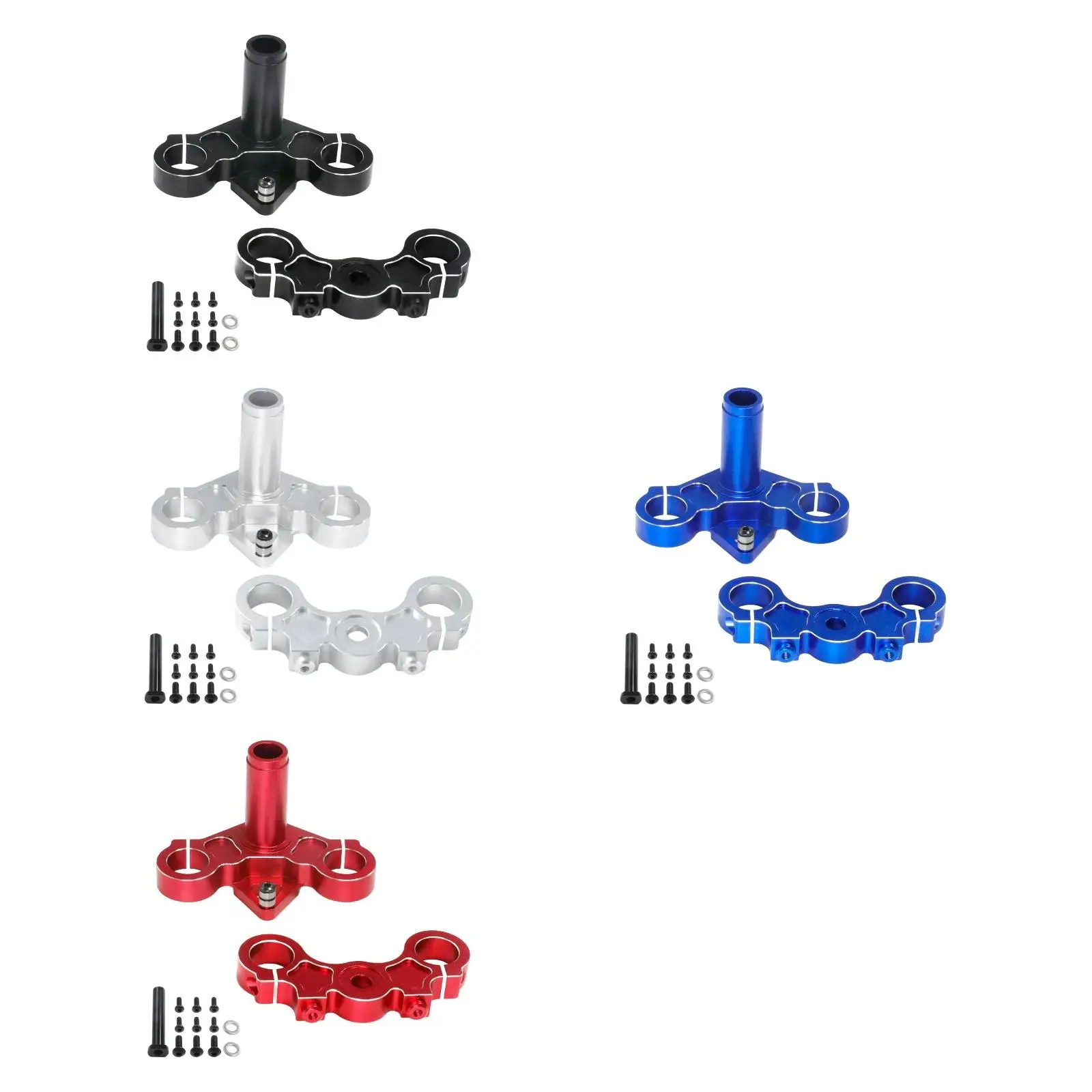 RC Motorbike Front Triple Clamp Kit Lightweight Easy Installation RC Bike Replacement Part for Promoto MX 1/4 Electric Motorbike
RC Motorbike Front Triple Clamp Kit Lightweight Easy Installation RC Bike Replacement Part for Promoto MX 1/4 Electric Motorbike