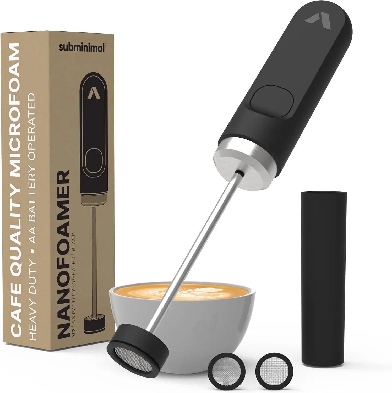 NanoFoamer V2 Milk Foamer | Waterproof Dual-Speed | Stainless Steel | Barista-Style Microfoam in 30 Seconds
NanoFoamer V2 Milk Foamer | Waterproof Dual-Speed | Stainless Steel | Barista-Style Microfoam in 30 Seconds