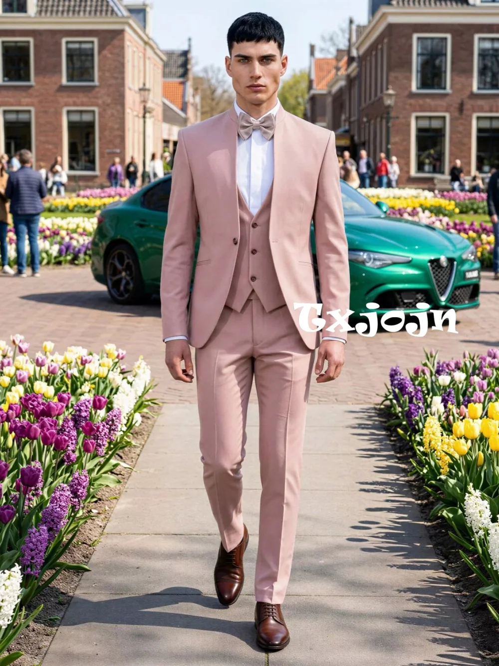 Pink Handsome Men's Suit Set 3 Pieces Wedding Groom Sets Elegant Long Sleeve Tuxedo For Banquet Party Classic Plus Size Suits
Pink Handsome Men's Suit Set 3 Pieces Wedding Groom Sets Elegant Long Sleeve Tuxedo For Banquet Party Classic Plus Size Suits