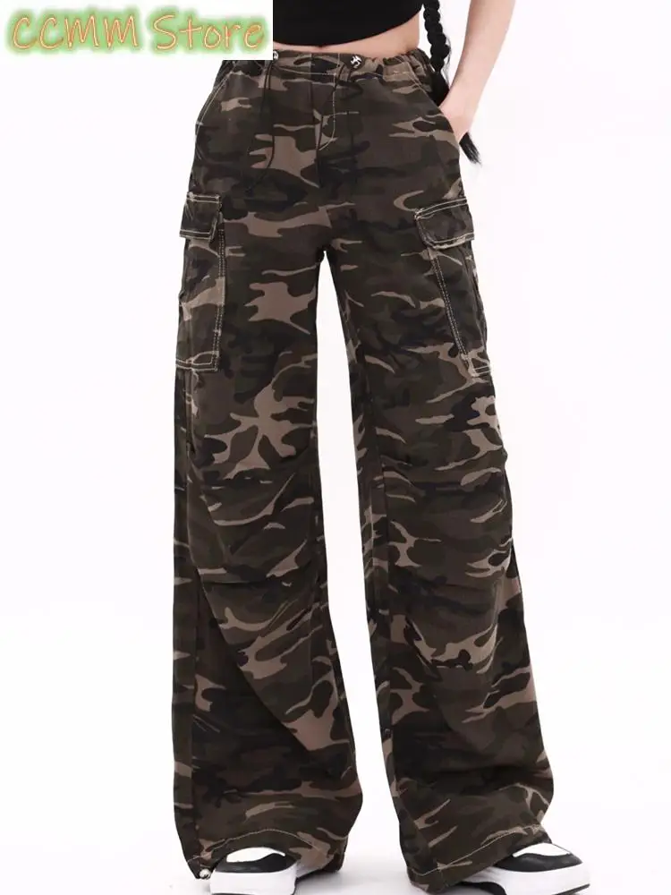 Women's Camouflage Vibe Casual Pants Fashion Streetwear Young Girl Street Wide Legs Bottoms Female High Waisted Baggy Trousers
Women's Camouflage Vibe Casual Pants Fashion Streetwear Young Girl Street Wide Legs Bottoms Female High Waisted Baggy Trousers