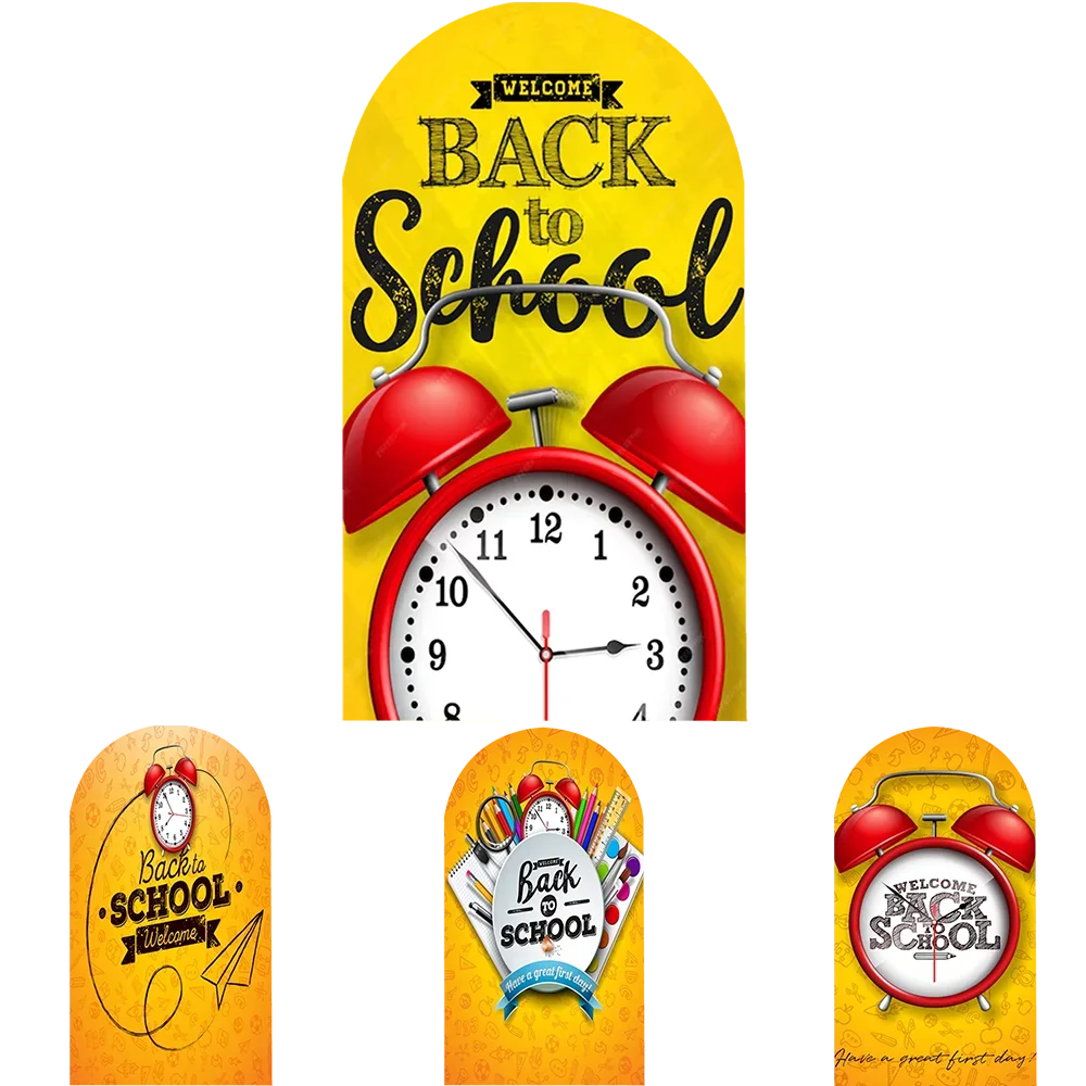 Welcome Back To School Double Sided Arch Cover Background Pencil Alarm Clock Party Decoration Backdrop Supplies Studio Props
Welcome Back To School Double Sided Arch Cover Background Pencil Alarm Clock Party Decoration Backdrop Supplies Studio Props