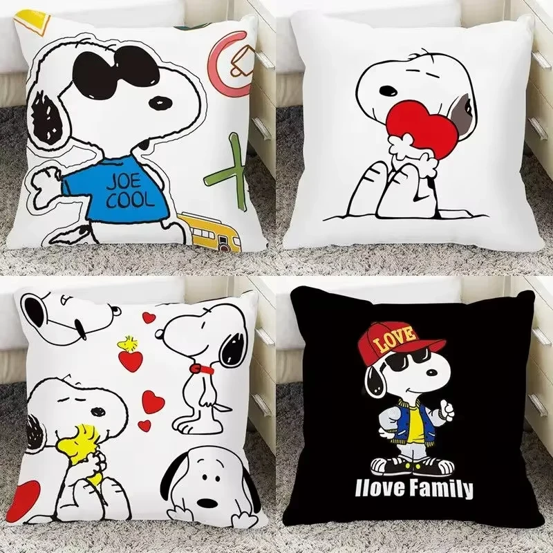 MINISO Snoopy, милые мультяшные наволочки, декоративные домашние двусторонние квадратные подушки с принтом, украшение для спальни, комнаты, наволочка
MINISO Snoopy, милые мультяшные наволочки, декоративные домашние двусторонние квадратные подушки с принтом, украшение для спальни, комнаты, наволочка