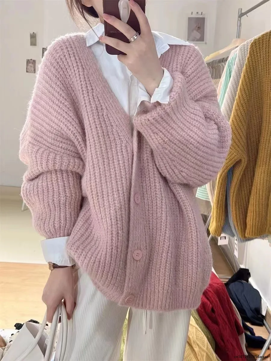 Autumn Knit Sweater Women Harajuku Loose Warm Cardigan Ladies Fashion College Casual Long Sleeve Winter Coat Tops 2023
Autumn Knit Sweater Women Harajuku Loose Warm Cardigan Ladies Fashion College Casual Long Sleeve Winter Coat Tops 2023
